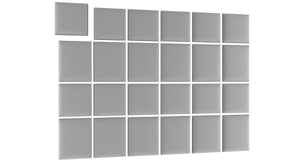 Dekorační nástěnný panel MATEO 240x180 cm, světle šedá