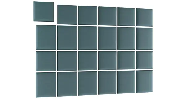 Dekorační nástěnný panel MATEO 240x180 cm, tmavě modrá