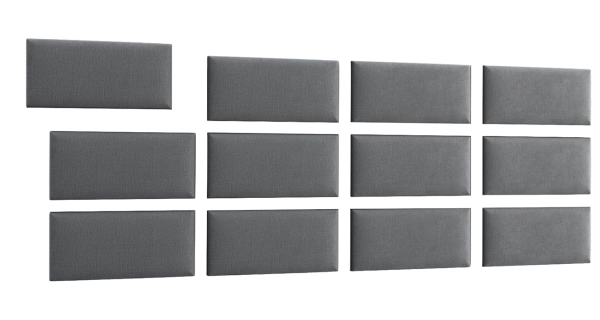 Dekorační nástěnný panel MATEO 240x90 cm, šedá