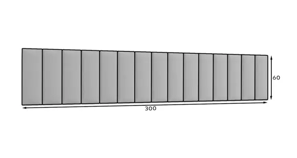 Dekorační nástěnný panel MATEO 300x60 cm, růžová
