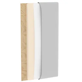 Dekorační nástěnný panel MATEO 300x60 cm, tmavě šedá