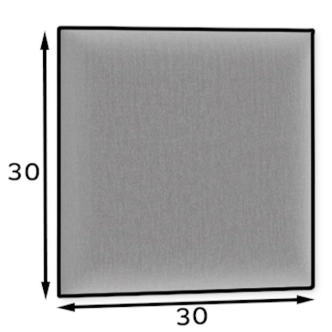 Dekorační nástěnný panel MATEO 30x30 cm, světle šedá