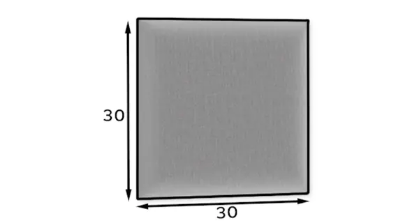 Dekorační nástěnný panel MATEO 30x30 cm, žlutá