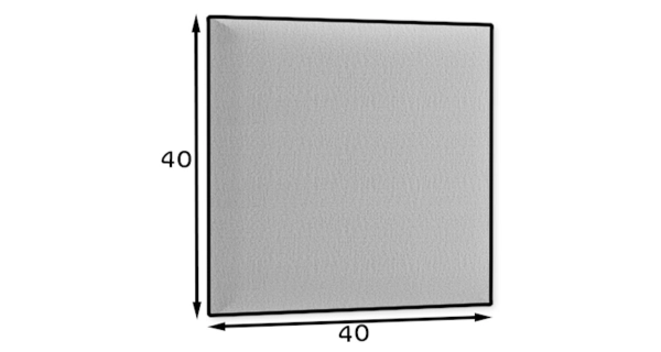 Dekorační nástěnný panel MATEO 40x40 cm, šedá