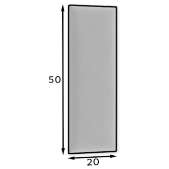 Dekorační nástěnný panel MATEO 50x20 cm, zelená