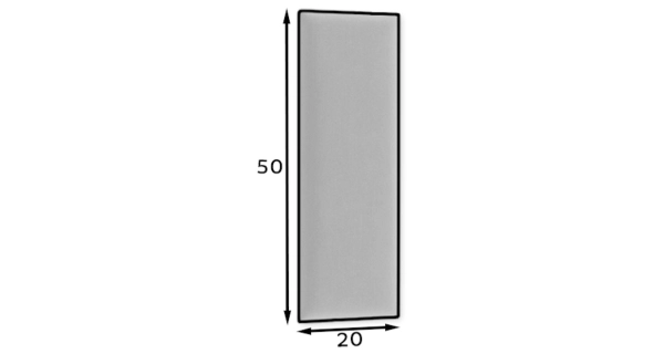 Dekorační nástěnný panel MATEO 50x20 cm, zelená