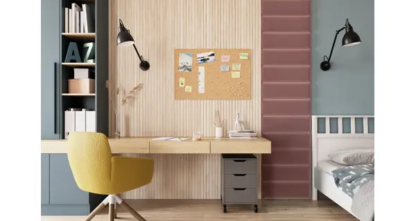 Dekorační nástěnný panel MATEO 50x240 cm, růžová