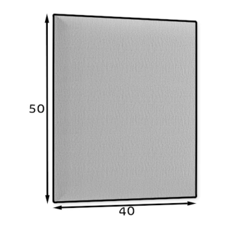 Dekorační nástěnný panel MATEO 50x40 cm, tmavě modrá