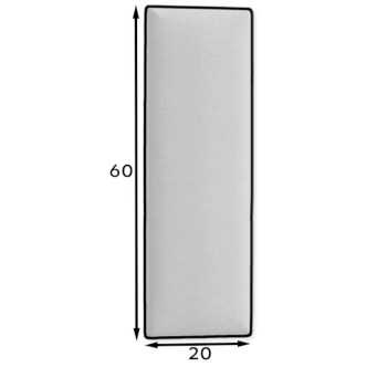 Dekorační nástěnný panel MATEO 60x20 cm, světle šedá