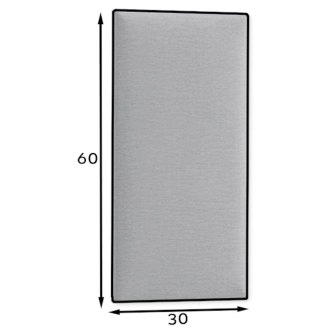 Dekorační nástěnný panel MATEO 60x30 cm, šedá