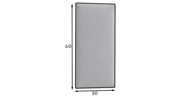 Dekorační nástěnný panel MATEO 60x30 cm, tmavě šedá