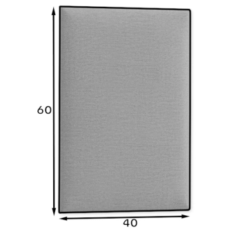 Dekorační nástěnný panel MATEO 60x40 cm, tmavě šedá