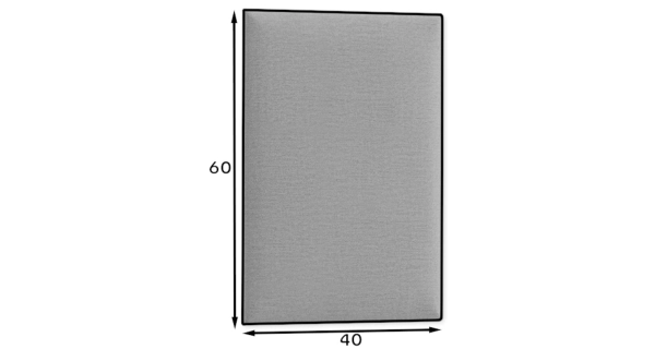 Dekorační nástěnný panel MATEO 60x40 cm, tmavě šedá