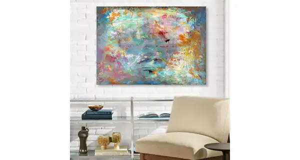 Dekorativní obraz na plátně čáry, 70 x 100 cm