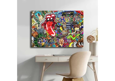 Dekorativní obraz na plátně jazyk, 70 x 100 cm