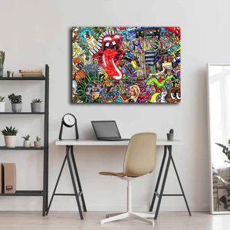 Dekorativní obraz na plátně jazyk, 70 x 100 cm