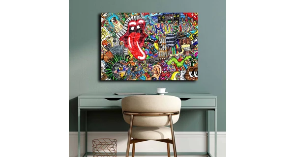 Dekorativní obraz na plátně jazyk, 70 x 100 cm