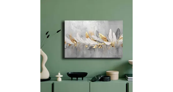 Dekorativní obraz na plátně peří, 45 x 70 cm