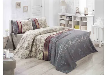 Dekorativní přehoz na postel, bavlna, 200 x 230 cm