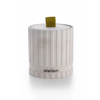 Dekorativní svíčka, vůně kakaového krému, šedá, 8x8,5 cm