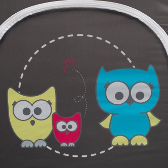 Dětská cestovní postýlka DARY, tmavě šedá DOPRODEJ