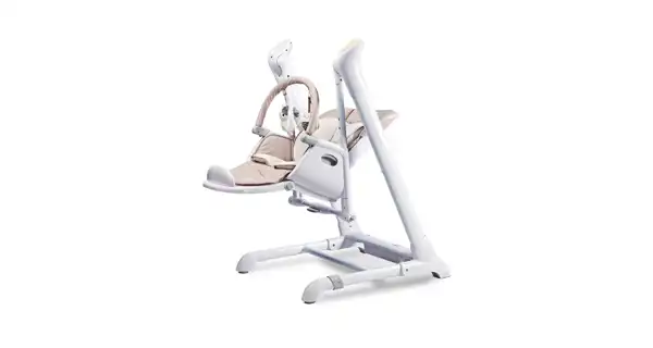 Dětská jídelní židlička 2v1 EUNIKE, béžová