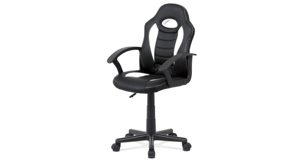 Dětská kancelářská židle GALLINAGO, bílá/černá