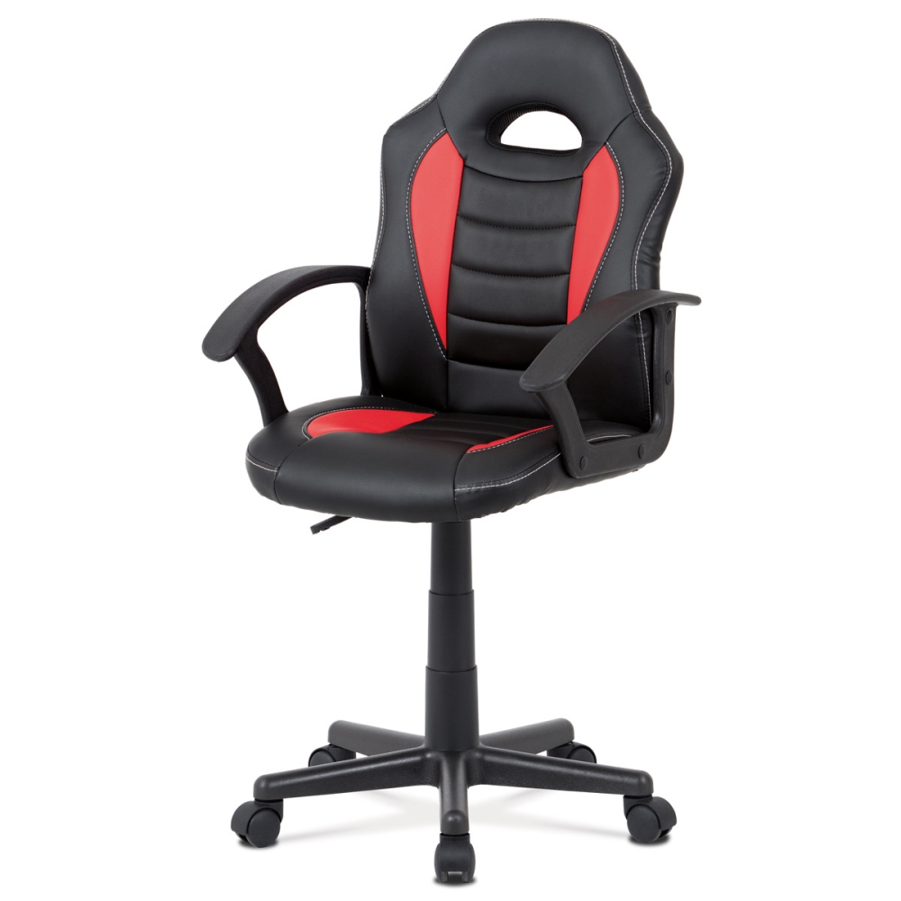 Levně Dětská kancelářská židle GALLINAGO, červená/černá