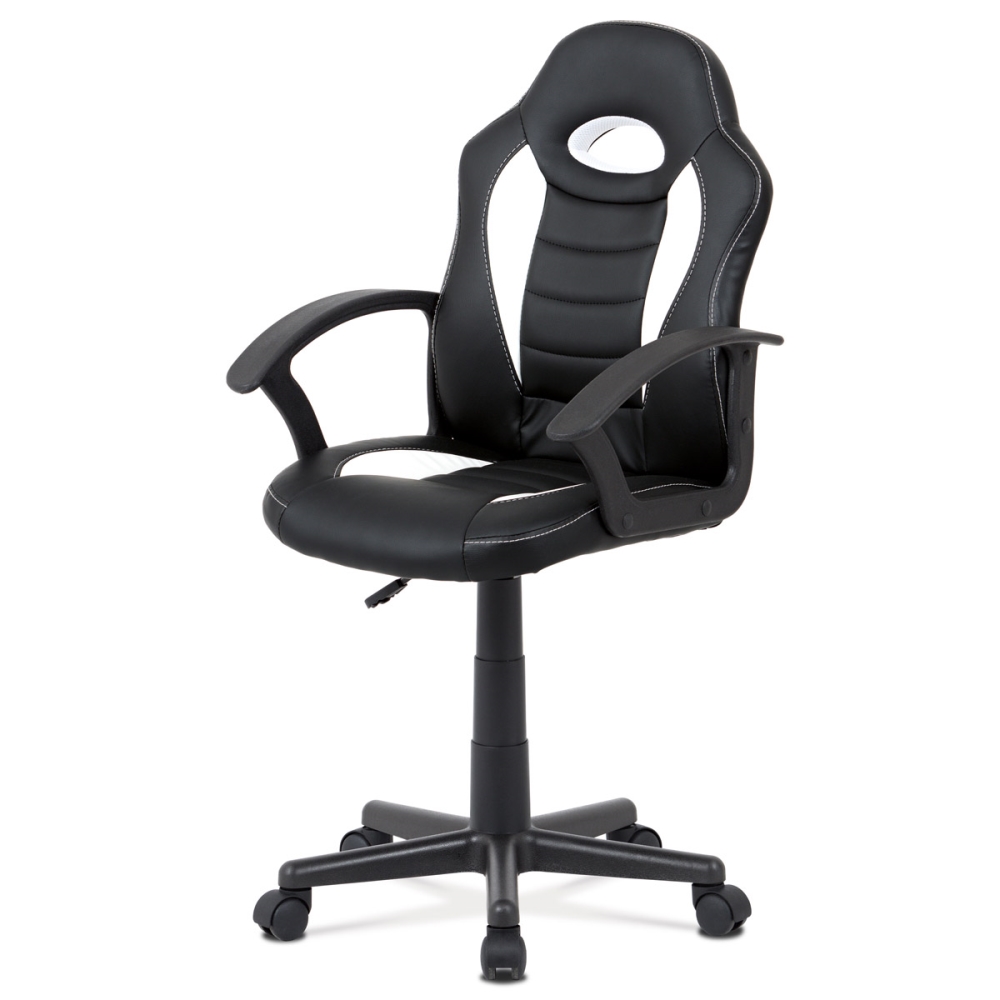 Levně Dětská kancelářská židle GALLINAGO, bílá/černá