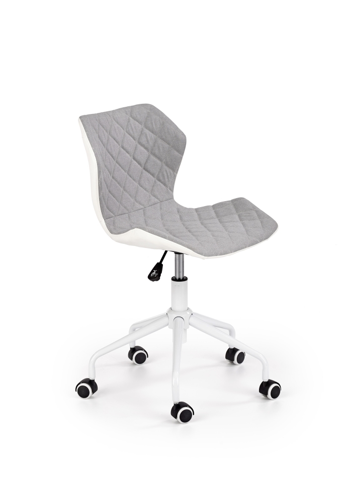 Levně Dětská kancelářská židle DENEB 3, šedo-bílá