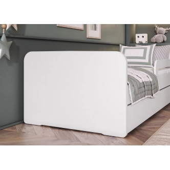 Dětská postel GERMAR 80x160 cm se zábranou, bílá