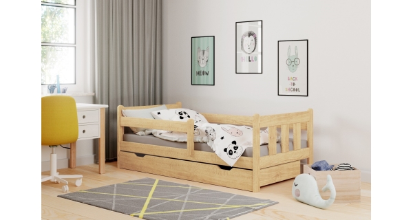 Dětská postel KERMIT se zásuvkou, borovice