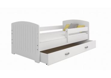Dětská postel ORTLER 80x160 typ 5, bílá čela + bílé boky