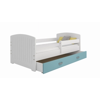 Dětská postel ORTLER 80x160 typ 5, bílá čela + bílé boky