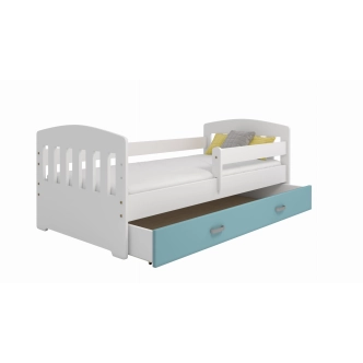 Dětská postel ORTLER 80x160 typ 6, bílá čela + bílé boky