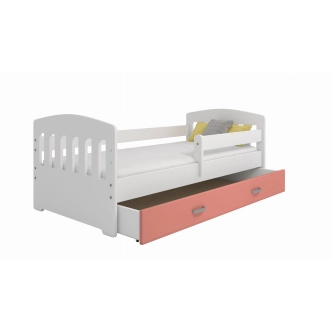 Dětská postel ORTLER 80x160 typ 6, bílá čela + bílé boky