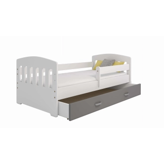 Dětská postel ORTLER 80x160 typ 6, bílá čela + bílé boky