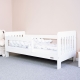 Dětská postel se zábranou STAPELIAN 140x70 cm, bílá