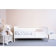 Dětská postel se zábranou STAPELIAN 140x70 cm, bílá