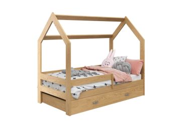 Dětská postel SPECIOSA D3 80x160 v barvě borovice se zásuvkou: borovice