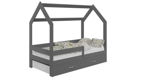 Dětská postel SPECIOSA D3 80x160 v barvě šedé se zásuvkou: šedá