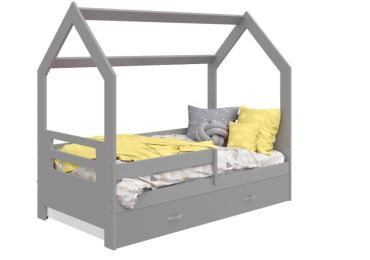 Dětská postel SPECIOSA D3B 80x160, šedá