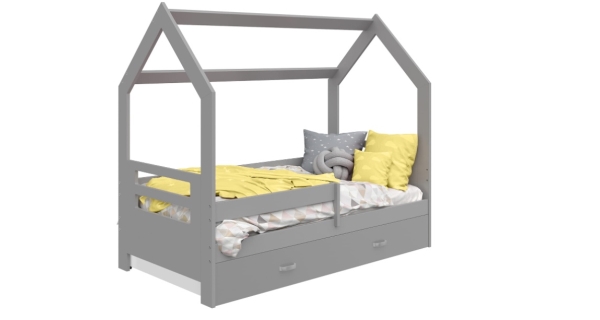 Dětská postel SPECIOSA D3B 80x160, šedá