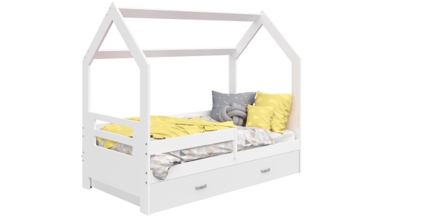 Dětská postel SPECIOSA D3B 80x160 v barvě bílé se zásuvkou: bílá