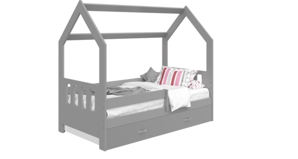 Dětská postel SPECIOSA D3C 80x160, šedá