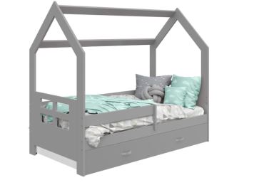 Dětská postel SPECIOSA D3D 80x160, šedá