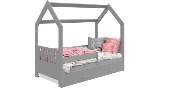 Dětská postel SPECIOSA D3E 80x160, šedá