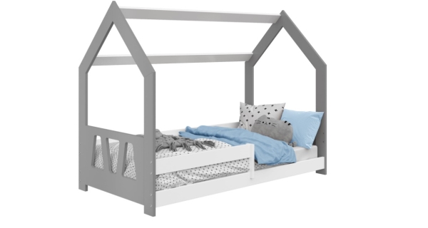Dětská postel SPECIOSA D5A 80x160, šedá/bílá