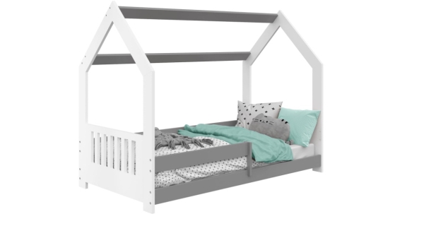 Dětská postel SPECIOSA D5E 80x160, bílá/šedá