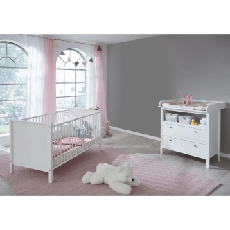 Dětská postýlka GLOMERATA, bílá